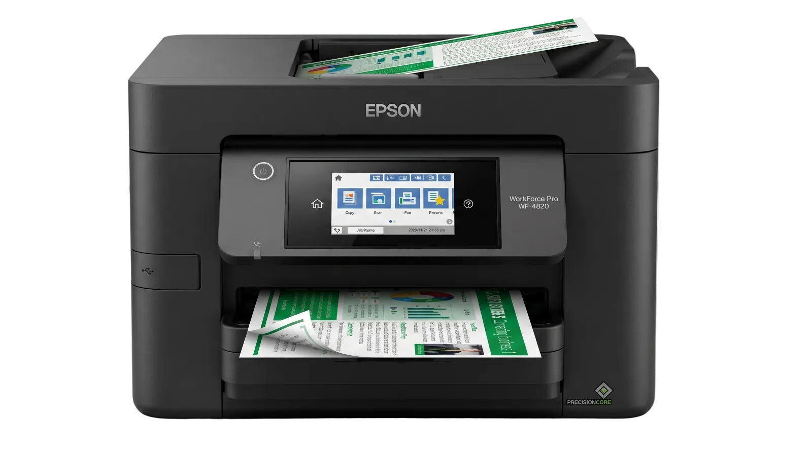Epson WorkForce Pro WF-4820 Front View from AMR LLC
