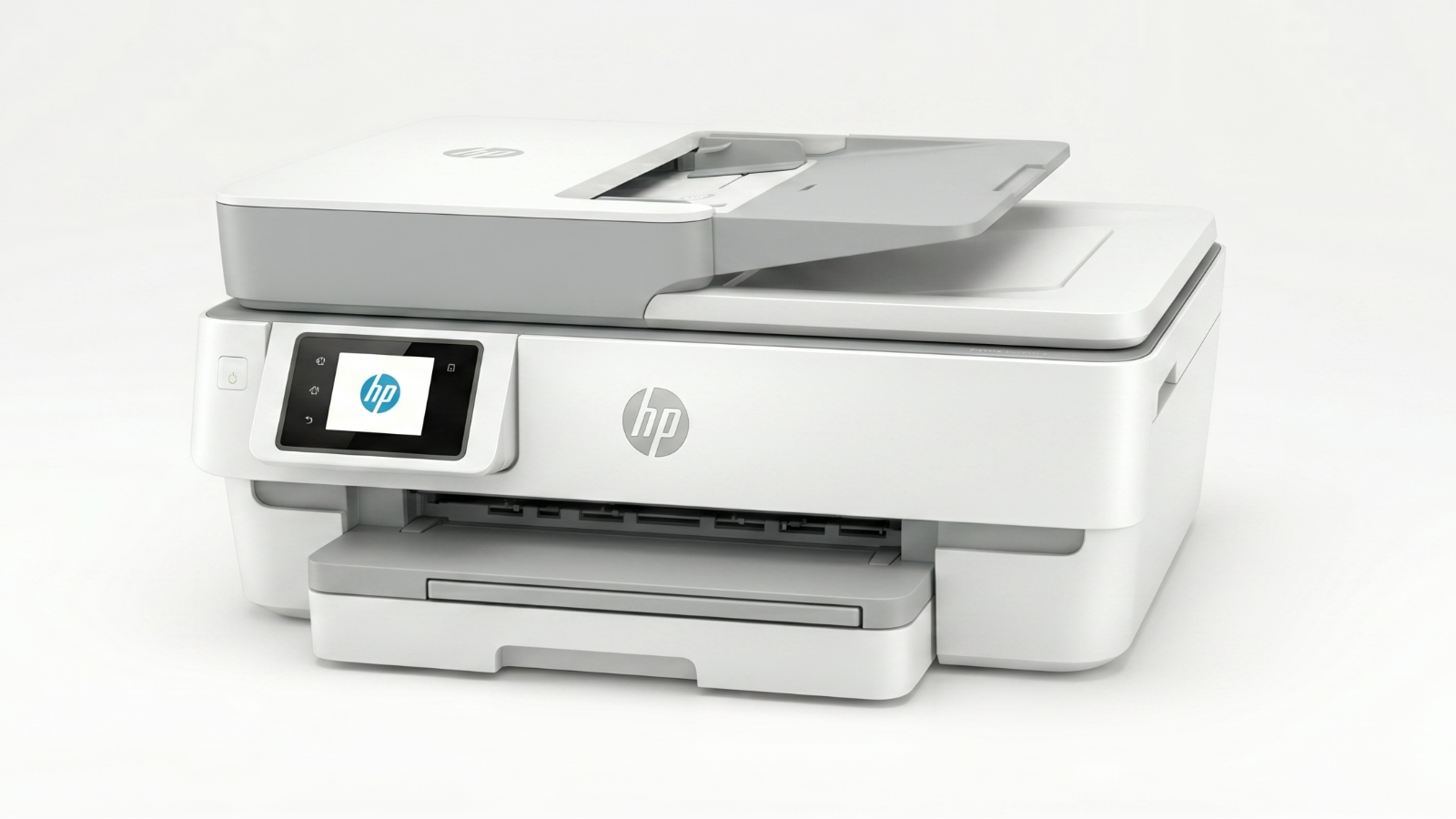 HP envy 6155 printer front view on a white background