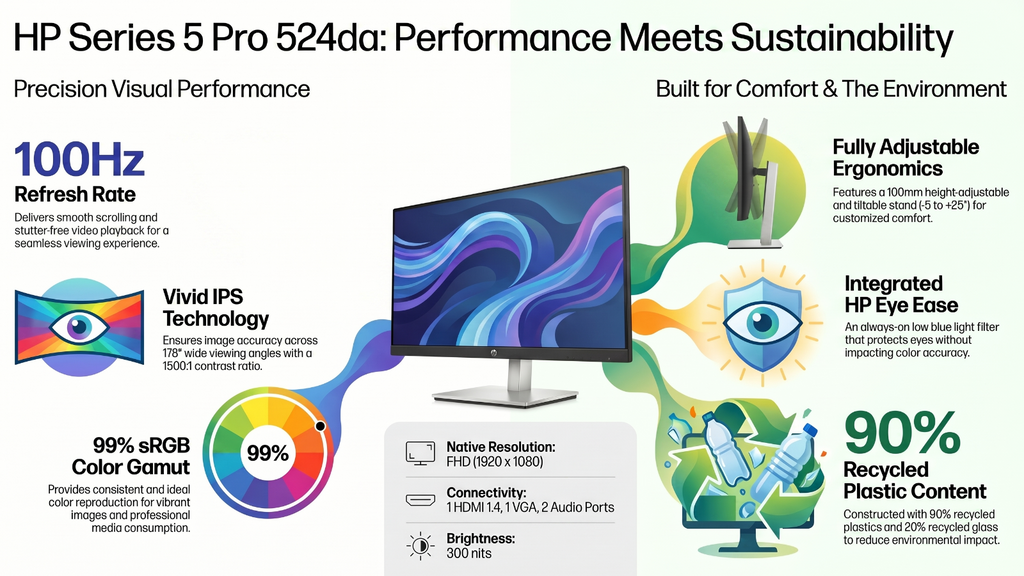 HP Pro 524da IPS Printer Info Sheet